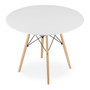Étkezőasztal TODI 100 cm - bükkfa/fehér