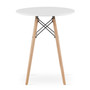 Étkezőasztal TODI 60 cm - bükkfa/fehér - galéria #1