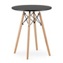 Étkezőasztal TODI 60 cm - bükkfa/fekete