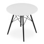 Étkezőasztal TODI 80 cm - fekete/fehér
