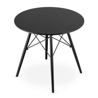 Étkezőasztal TODI 80 cm - fekete/fekete
