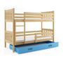 Gyermek emeletes ágy Carino tárolóhellyel, mérete 80x190 cm. Fehér - galéria #3