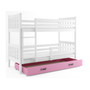 Gyermek emeletes ágy Carino tárolóhellyel, mérete 80x160 cm. Rózsaszín - galéria #4