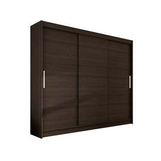 Nagy ASTON II gardróbszekrény csokoládé színben, szélessége 250 cm