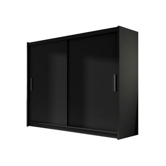 BEGA I (fekete) tolóajtós szekrény