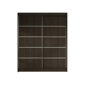 LINO IV gardróbszekrény, 120 cm szélesség – csokoládé színű