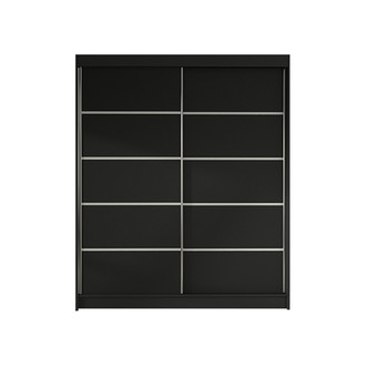 LINO IV ruhásszekrény, 120 cm szélesség – fekete
