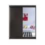 CAMINO I gardróbszekrény, 150 cm széles – csokoládé színű