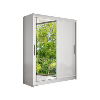 WESTA VI nagy fehér ruhásszekrény, 150 cm szélesség