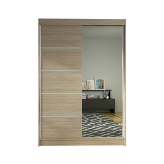 LINO III gardróbszekrény, 120 cm szélesség – sonoma tölgy