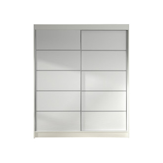 LINO IV gardróbszekrény, 120 cm szélesség – fehér