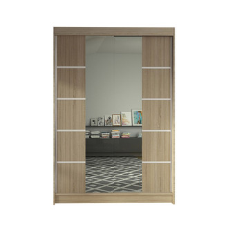 LINO V gardróbszekrény, 120 cm széles – sonoma tölgy