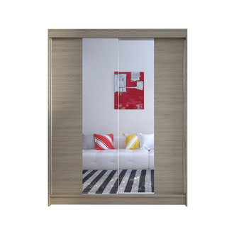 CAMINO II ruhásszekrény, 150 cm széles – sonoma tölgy