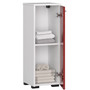 Fürdőszoba szekrény FIN S30 - fehér/fényes piros - galéria #1