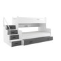 Gyermek emeletes ágy MAX III tárolóhellyel 80x200 cm - fehér Fehér - galéria #4