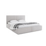 HILTON kárpitozott ágy 120x200 cm Fehér - galéria #1