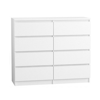Komód 120/8 cm – fehér
