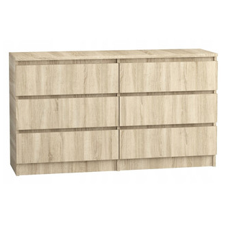 Komód 140/6 cm – sonoma tölgy
