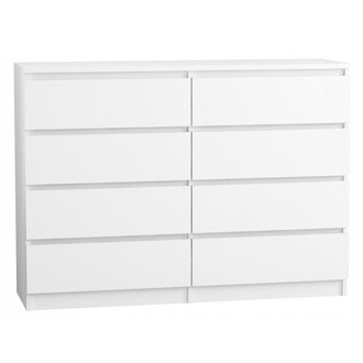 Komód 140/8 cm – fehér