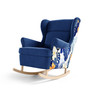 Fotel 195 MORGAN Kék+minta - galéria #9
