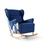 Fotel 195 MORGAN Kék+minta