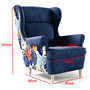 Fotel 193 MOLLY Kék+minta - galéria #6
