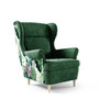 Fotel 193 MOLLY Zöld+minta