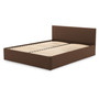 LEON kárpitozott ágy matrac nélkül, mérete 160x200 cm Barna