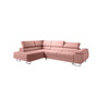 Összecsukható sarok ülőgarnitúra 155 NOAH Bal Rózsaszín