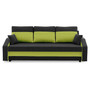 Nagyméretű kanapéágy HEWLET PLUS Color Fekete + zöld - galéria #1