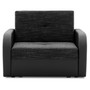 Szétnyitható fotel FASO I 80. Fekete eko-bőr + Fekete - galéria #6