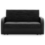 Szétnyitható kanapé FASO I 120 Fehér eko-bőr + Fekete - galéria #7