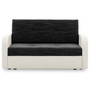 Szétnyitható kanapé FASO I 120 Fekete eko-bőr + Világosszürke - galéria #6