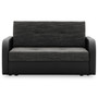 Szétnyitható kanapé FASO I 120 Fekete eko-bőr + Fekete - galéria #3