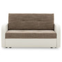 Szétnyitható kanapé FASO I 120 Fehér eko-bőr + Világosszürke - galéria #2