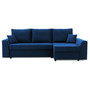 Szétnyitható sarok kanapé PAUL 2 PRO Jobb Tengerész kék