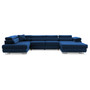 Szétnyitható sarok kanapé RIGATTO II PRO 1 Bal Tengerész kék