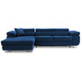 Szétnyitható sarok kanapé RIGATTO VI PRO 1 Bal Kék