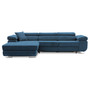 Szétnyitható sarok kanapé RIGATTO VI PRO 1 Bal Tengerész kék
