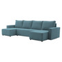 Szétnyitható sarok kanapé LUCCA U 2 Kék - galéria #2