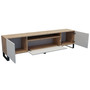 TV asztal RTV Remo 200 cm Fehér / Kézműves tölgy - galéria #1