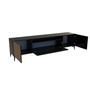 TV asztal RTV Cora Craftsman tölgy-fekete 180 cm - galéria #3