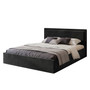 Soave kárpitozott ágy, 180x200 cm. Fekete