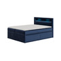 Kárpitozott ágy PRADA 140x200 cm Sötét Kék - galéria #4
