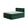 Kárpitozott ágy PRADA, 180x200 cm. Zöld