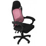 Oscar irodai szék - fekete/rózsaszín