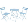 Orion erkélygarnitúra, asztal + 2 szék, kék. - galéria #1
