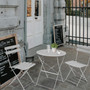 Balkonová sestava Orion, stůl + 2 židle, šedá - galéria #2