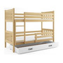 Gyermek emeletes ágy Carino tárolóhellyel, mérete 80x160 cm. Szürke - galéria #1