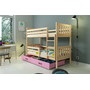 Gyermek emeletes ágy Carino tárolóhellyel, mérete 80x160 cm. Rózsaszín